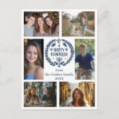 GELUKKIGE HANUKKAH Hand-getrokken Custom 6 FOTO Va Briefkaart (Voorkant)