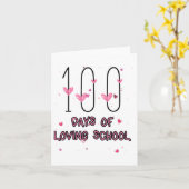 Gelukkige Hart Leraar Valentijn Schattig 100 Dagen Kaart (Gele Bloem)