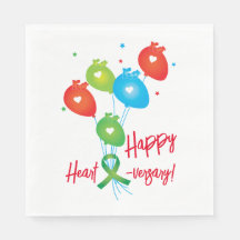 Gelukkige hart-verjaardag ballonnen