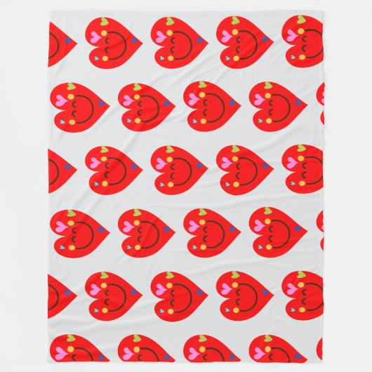 Gelukkige harten! fleece deken (Voorkant)