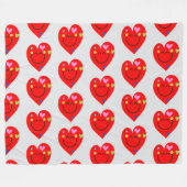 Gelukkige harten! fleece deken (Voorkant (Horizontaal))