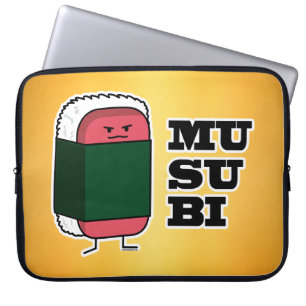 Gelukkige Hawaiiaanse Musubi Sushi Nori Laptop Sleeve