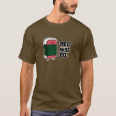 Gelukkige Hawaiiaanse Musubi Sushi Nori T-shirt (Voorkant)