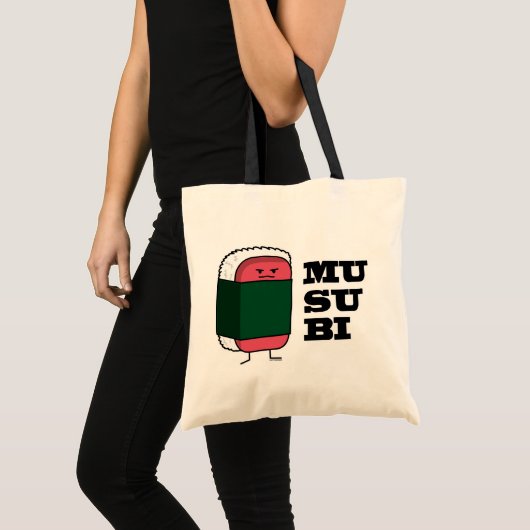 Gelukkige Hawaiiaanse Musubi Sushi Nori Tote Bag (Voorkant (product))
