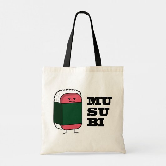 Gelukkige Hawaiiaanse Musubi Sushi Nori Tote Bag (Achterkant)