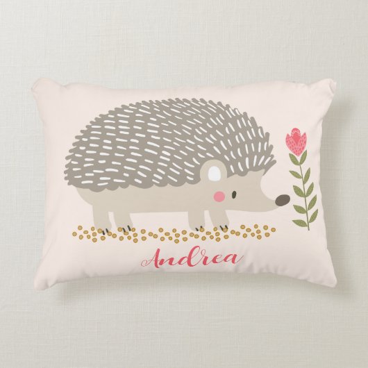 Gelukkige Hedgie Accent Kussen (Voorkant)
