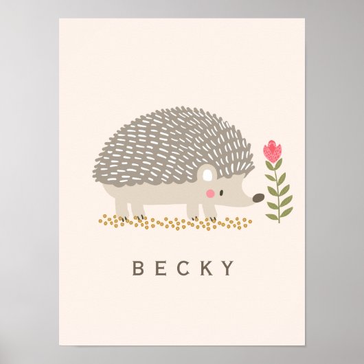 Gelukkige Hedgie Poster (Voorkant)