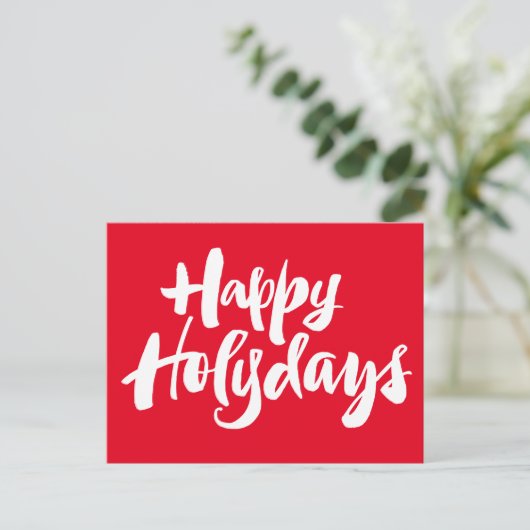 Gelukkige Heilige Dagen Vrolijke Kerstmis Letterin Feestdagenkaart (Staand voorkant)