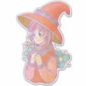 Gelukkige Heks Sticker (Voorkant)