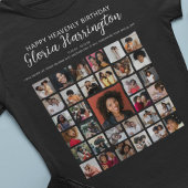 Gelukkige Hemelse Verjaardag | Foto Hulde Memorial T-shirt