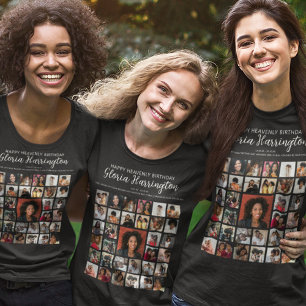 Gelukkige Hemelse Verjaardag   Foto Hulde Memorial T-shirt