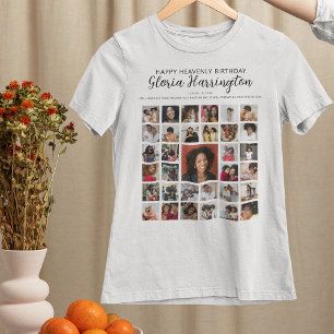 Gelukkige Hemelse Verjaardag   Foto Hulde Memorial T-shirt