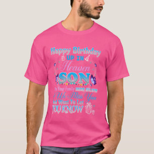 Gelukkige hemelse verjaardag in de hemel voor mijn t-shirt
