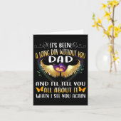 Gelukkige Hemelse Verjaardag Vader in de Hemel Mem Kaart (Gele Bloem)