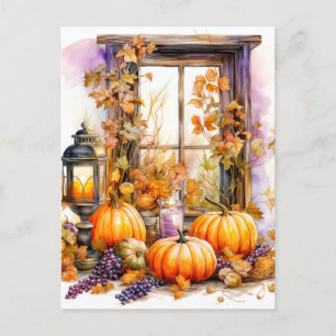 Gelukkige Herfst Geniet van de Herfst Weer Briefkaart