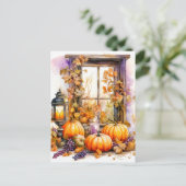 Gelukkige Herfst | Geniet van de Herfst Weer Briefkaart (Staand voorkant)