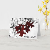 Gelukkige Herfst! Kaart (Gele Bloem)