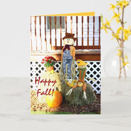 Gelukkige Herfst! Kaart (Gele Bloem)