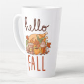 gelukkige herfst latte mok (Linkerhoek)