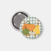 Gelukkige Herfst Pompoenen Magneet (Voorkant / Achterkant)