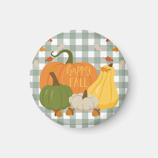 Gelukkige Herfst Pompoenen Magneet (Voorkant)