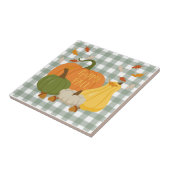 Gelukkige Herfst Pompoenen Tegeltje (Zijkant)