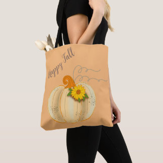 Gelukkige Herfst Winkelen Pompoen Boodschappentas Tote Bag