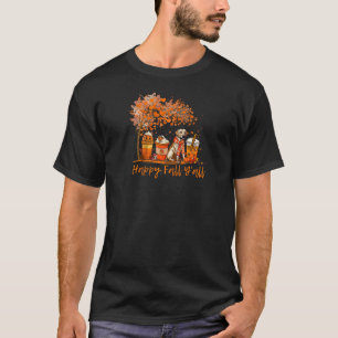 Gelukkige Herfst Y al Herfst Labrador terughaalpom T-shirt