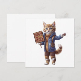 Gelukkige Herfst Y'all Herfst Kitten Uitnodiging