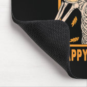 Gelukkige Herfst Yall Vrouwen Halloween Skelet Pom Muismat (Hoek)