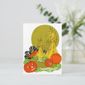 Gelukkige herfstpompoenen briefkaart (Staand voorkant)