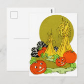 Gelukkige herfstpompoenen briefkaart (Voorkant / Achterkant)
