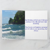 Gelukkige het briefkaart blauwe oceaan van de (Binnen)