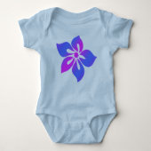 Gelukkige Hibiscus Baby Creeper Romper (Voorkant)