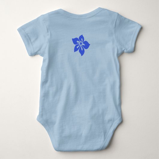 Gelukkige Hibiscus Baby Creeper Romper (Achterkant)