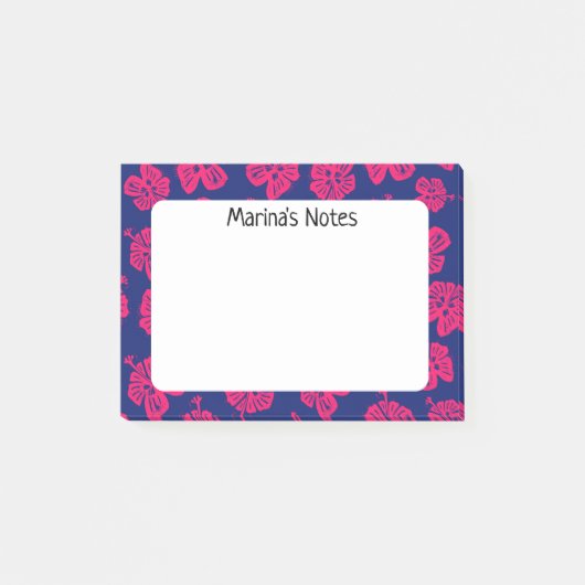 Gelukkige Hibiscus bloem persoonlijke notities Post-it® Notes (Voorkant)