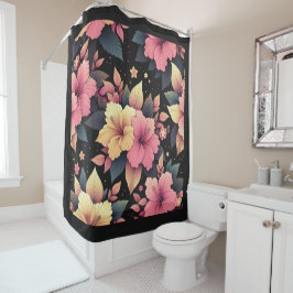 Gelukkige Hibiscus Douchegordijn