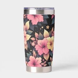 Gelukkige Hibiscus Geïsoleerde Drinkbeker