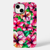 Gelukkige Hibiscus Hawaiian bloemen Case-Mate iPhone Case (Achterkant)