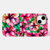 Gelukkige Hibiscus Hawaiian bloemen Case-Mate iPhone Case (Achterkant (horizontaal))