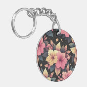 Gelukkige Hibiscus Sleutelhanger (Voorkant Links)