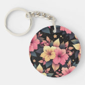 Gelukkige Hibiscus Sleutelhanger (Voorkant)
