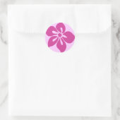 Gelukkige Hibiscus" Sticker in Fuchsia (Tas)