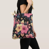 Gelukkige Hibiscus Tote Bag (Dichtbij)