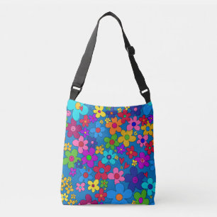 Gelukkige Hippie Madeliefjes Crossbody Tas