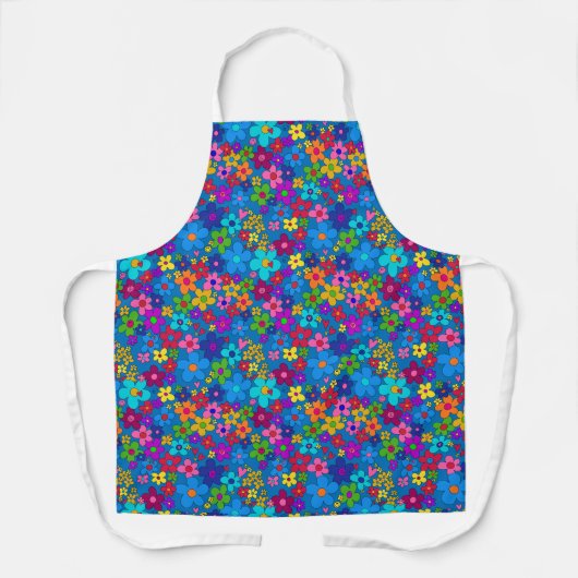 Gelukkige Hippie Madeliefjes Schort (Voorkant)