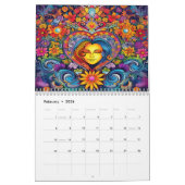 Gelukkige hippiekalender kalender (Feb 2026)