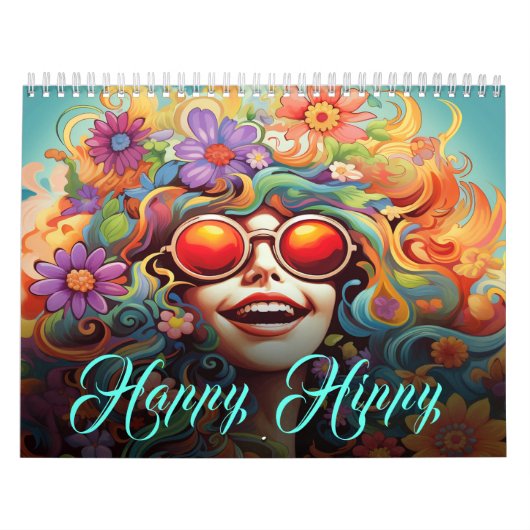 Gelukkige hippiekalender kalender (Hoes)