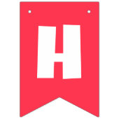 Gelukkige Hippo Bunting Banner (Tweede vlag)