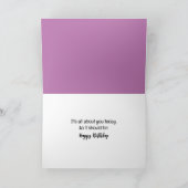 Gelukkige Hippo met Verjaardag Drink Kaart (Binnen)